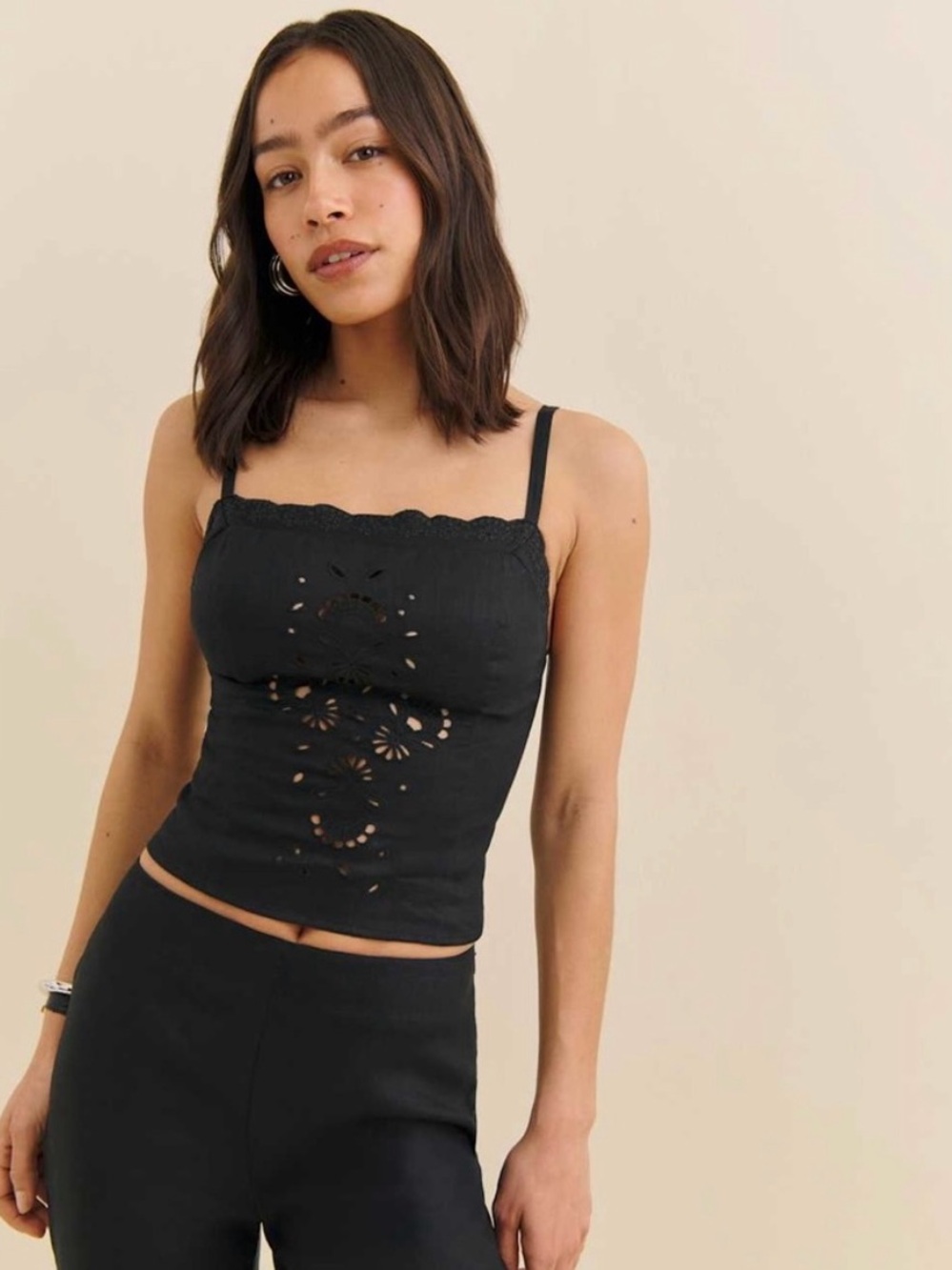 Reformation Eva Linen Top
